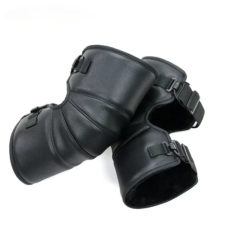 

Motorcycle Warm Kneepad Motorbike Riding Knee Pads Windproof Winter Outdoor Knee Protective Guard PU Leather Waterproof