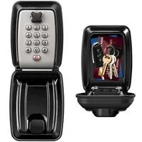 Key Lock Box Wall-Mount Secret Code Security Key Safe Secret Organizer Box No Key Home Office Weatherproof Safe Key Keeper 1