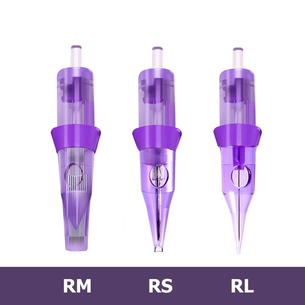 10/20/50pcs Pro Tattoo Cartridges Box Pack 3RL 5RL 7RL 9RL 7RM 9RM 0.3mm Sterilized Safety Needle Cartridges For Tattoo Grips