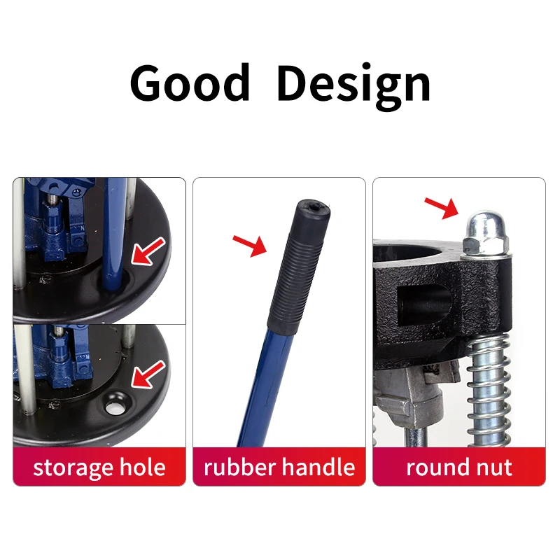 2023 Auto A/C Hose Crimper Manual Hose Crimper Kit Universal Car Air Conditioning Repaire Hose Crimping Tool 6T Hydraulic Jack