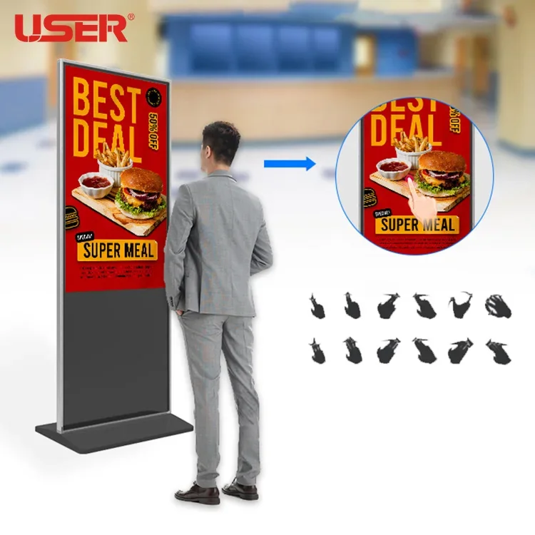 Wholesale Price  Touch Screen Information Kiosk Advertising Player 32/43/49/55 Inch Indoor LCD Digital Signage