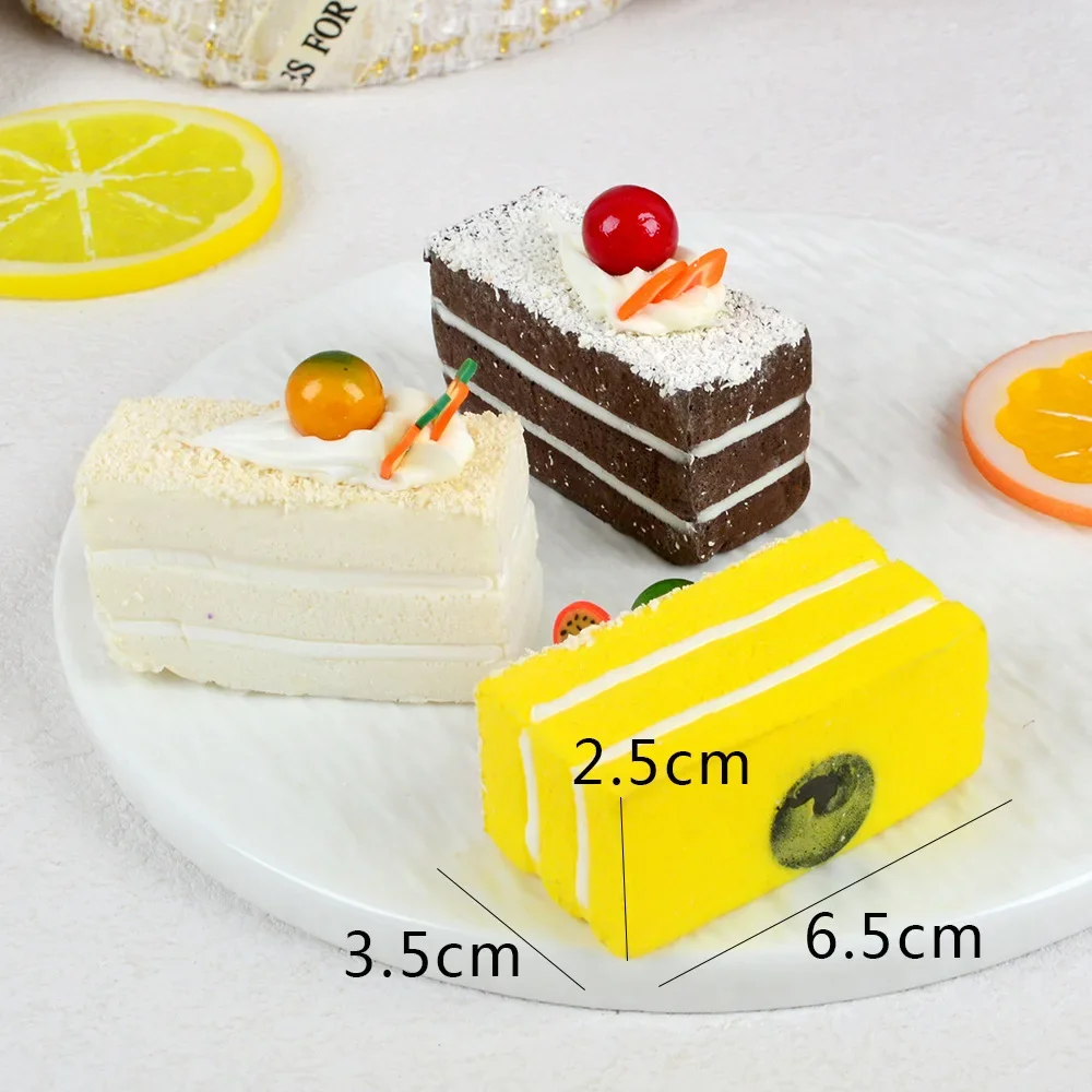 

Fake Cake Bread Fruit Cake Foods Artificial Baking Picnic Props Photography Dessert Model Dessert Simulation Decoration