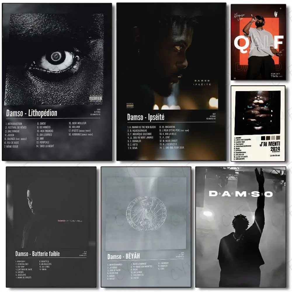 

Popular Hot Singer Rapper D-Damso Poster High Quality Dorm Living Room Aesthetic Wall Decoration Painting Stickers Gift