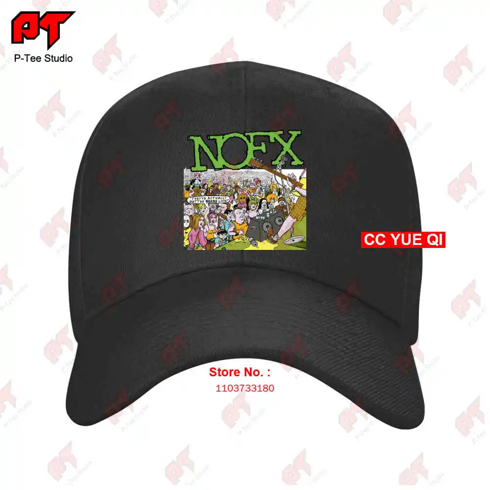 00S Nofx Cotton Band Old Vintage Music Noevx Punk Lock Baseball Caps Truck Cap EP7V