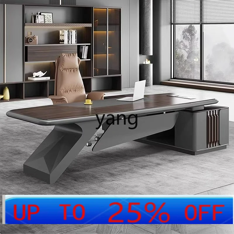 

LTT Modern Simple Boss Desk Supervisor Desk Single Combination Office Desk and Chair