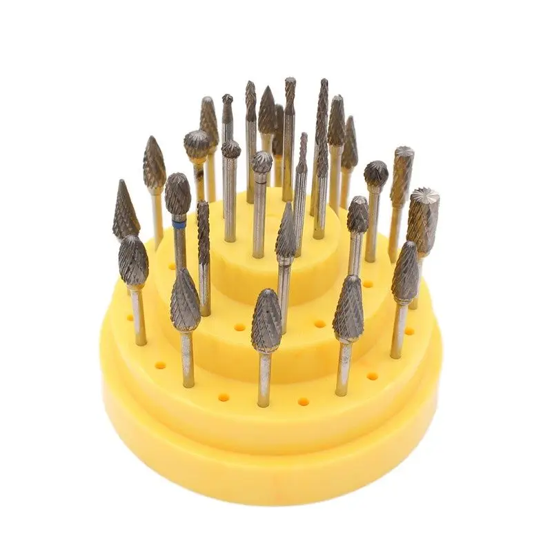 Dental Silicon Rubber Polishing Grinding Head Kit with Plastic Placement Box Teeth Polish Material Set Rotary Tool