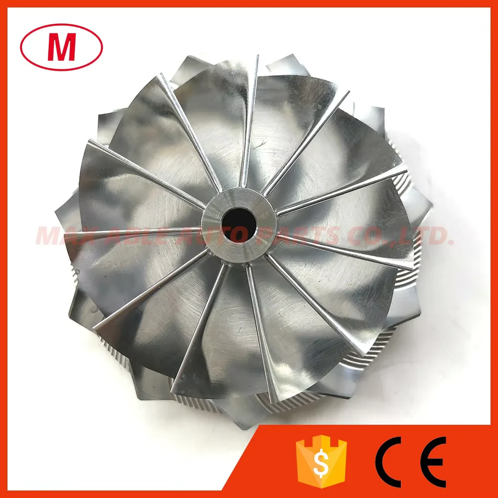 GTX3584 451470-0001 66.30/84.00mm 11+0 Blades Turbo Billet Compressor Wheel/Aluminum 2618/Milling wheel for Racing Turbocharge