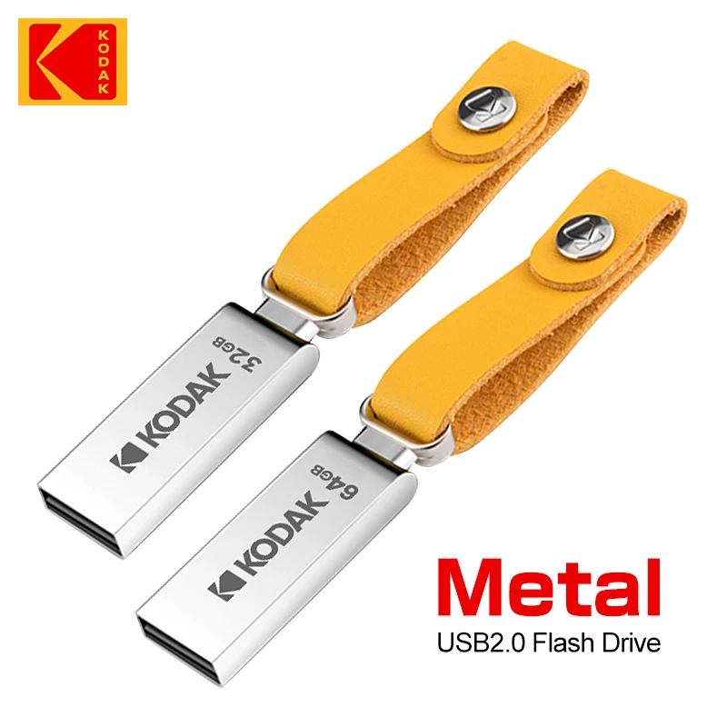 KODAK K122 USB Flash Drive 64GB USB2.0 Flash Disk Flash pendrive Super Mini Metal Memory stick pen drive Car Key