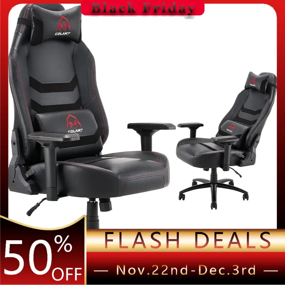 Big and Tall Gaming Chair 400lbs, Ergonomic Executive Office Chair, High Back PC Chair with Wide Seat ,Computer Gamer Chair