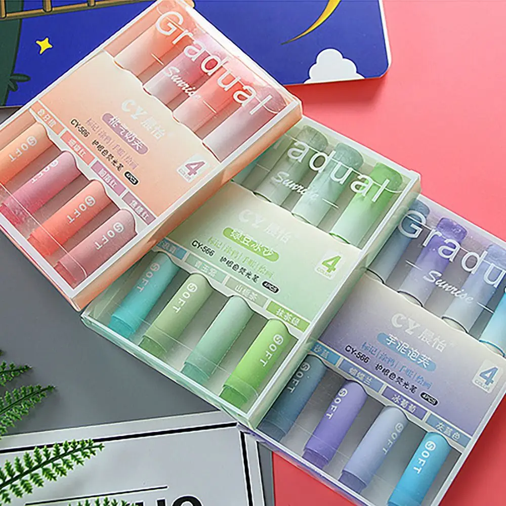 School Office Supplies Writing Tools Drawing Creative Stationery Color Pen Highlighter Pen Set Key Points Markers Eye Care