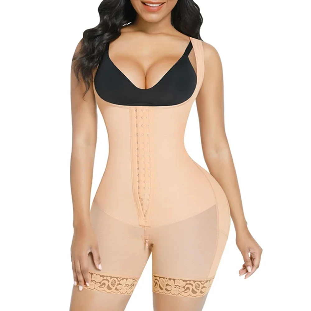 

Fajas Colombianas Postpartum Girdle BBL Postoperative Bodysuit Shapewear Slimming Sheath Flat Belly Waist Trainer Body Shaper