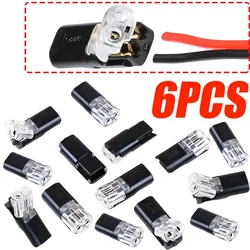 Car Quick Wire Connector 2-pin Road Plug Waterproof Electrical Connector Spring Automotive Battery Cable & Connector 18-24AWG