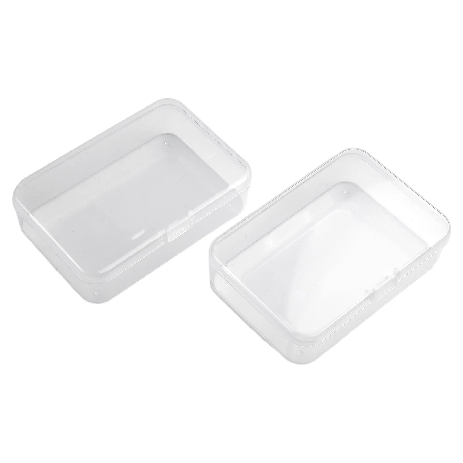 Transparent Plastic Box Crafts Neads Organizer Rectangle Case 5pcs Jewelry Packaging Storage Container Practical