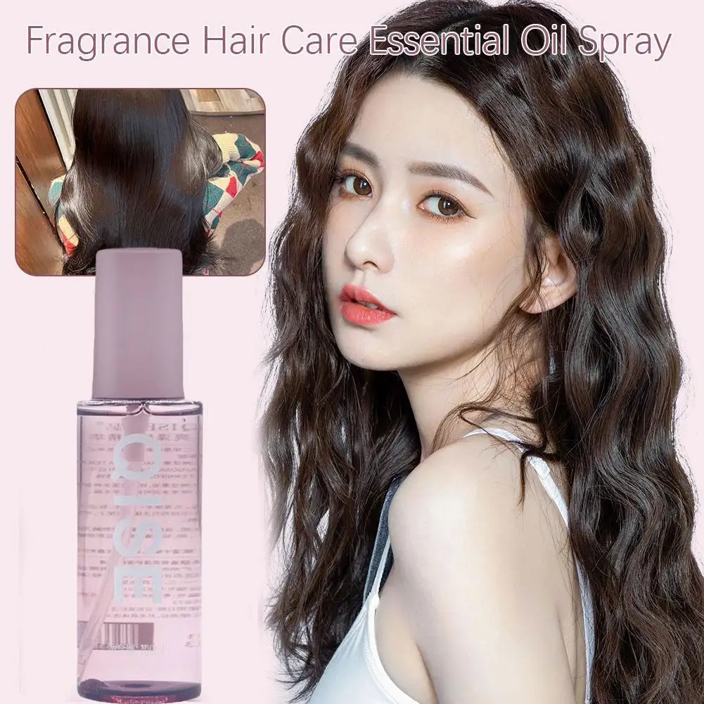 100ml Aroma Hair Essence Oil Spray,Moisturizer Brightening Smooth Damaged Nourishing Hair Ends Care Repair Split Hair,Dry Z5E7