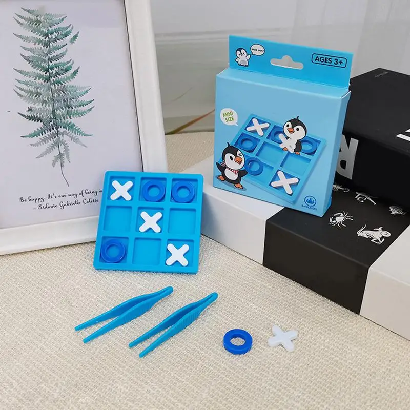 Tic-Tac-Toe Board Game Educational Classical Desktop Strategic Game Engaging Family Games For Travel & Parties Game