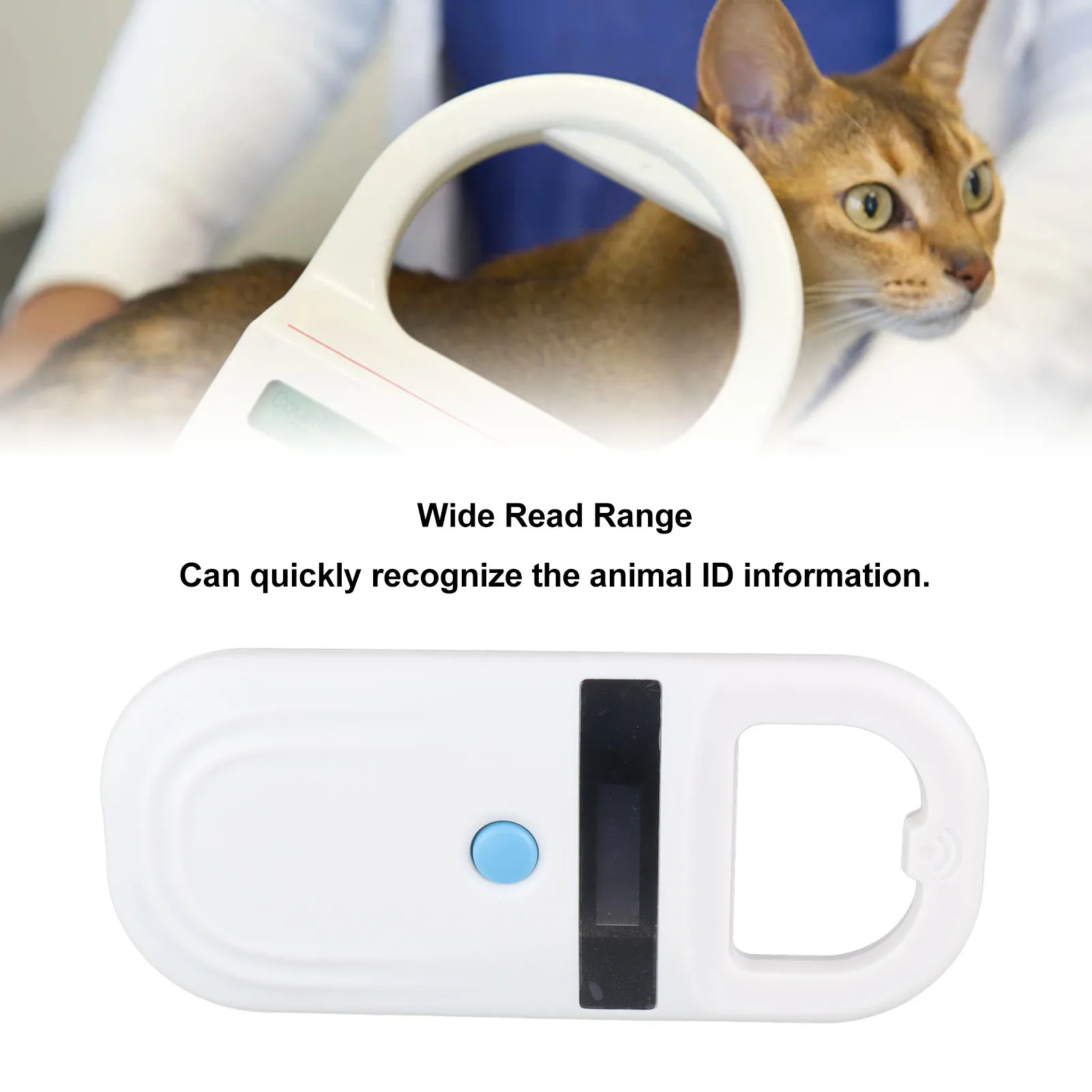 Animal ID Chip Scanner Pet Microchip Scanner Dogs Horse Cat Pig ID Chip  Reader High Brightness Display Recognizer 3.7V
