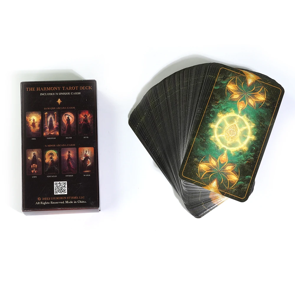 New The Harmony Tarot Deck 78 Uniquely Design Cards Created By Harmonizing The Two Worlds of AI and Human Creativity Board Games