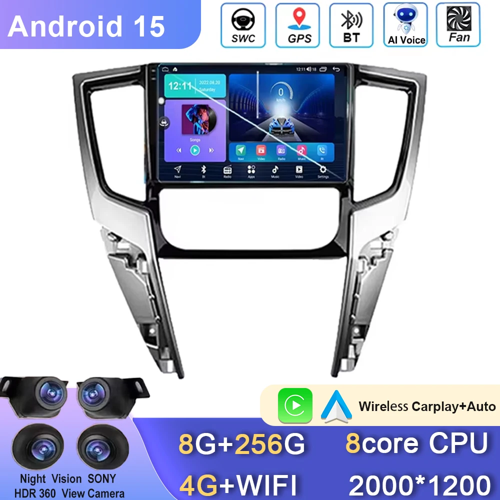 

Autoradio For Mitsubishi L200 5 2018 - 2020 LHD RHD Car Radio Carplay Android Auto Player Navigation No 2din DVD 4G WIFI Stereo