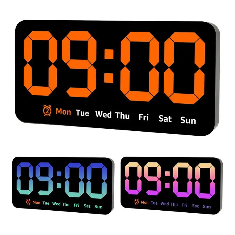 Digital Alarm Clock Bedside Clock Alarm Clock Loud Alarm With Temperature Display Bedroom Clock Battery Operated For Alarm Clock