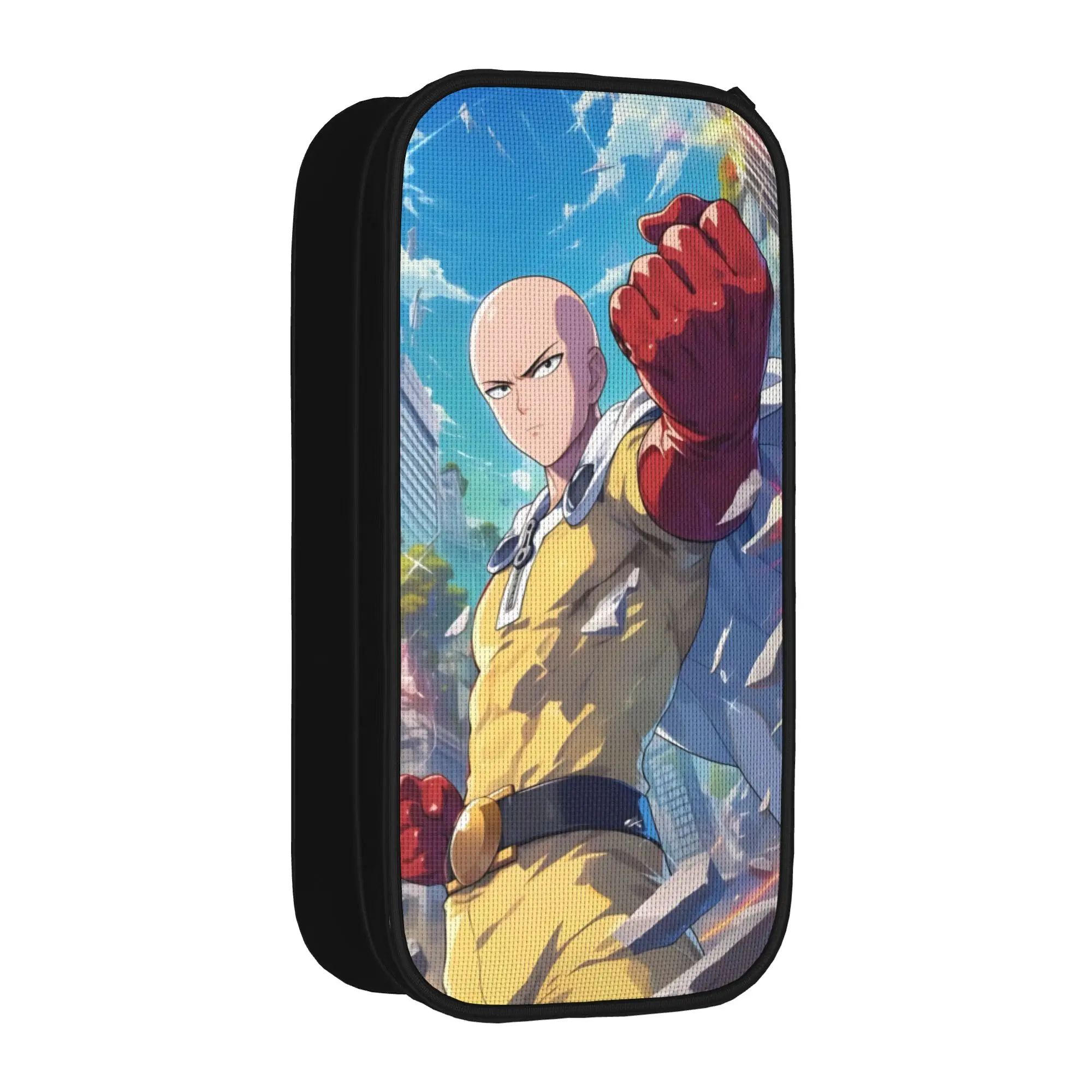 Classic One-Punchs-Man Pencil Cases Manga Pencil Box for Student Big Capacity Bag Students School Gift Accessories