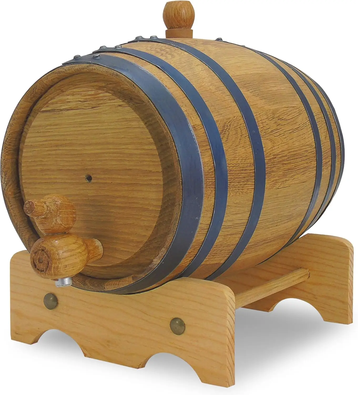 

Premium Oak Barrel for Aging Whiskey, Rum & Spirits - Includes Recipe Booklet & Accessories