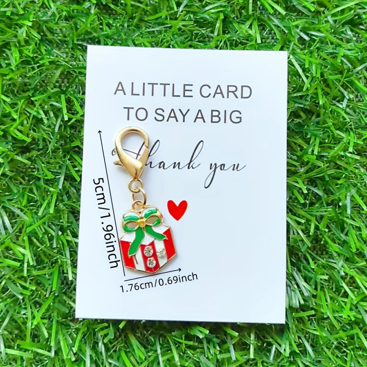 مجموعة سلسلة مفاتيح عيد الميلاد مكونة من 6/12 قطعة، هدية شكرًا لك على الجيب مع تصميمات الفاكهة لمفاتيح السيارة على الظهر #2