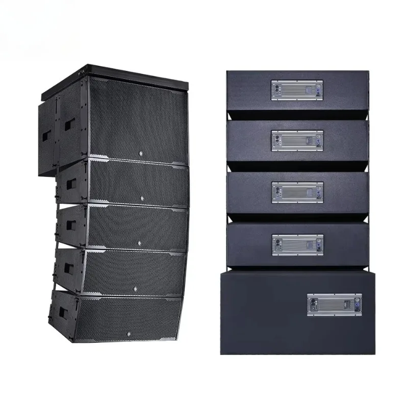 Dual 10 Inch Active Pro Line Array Speaker Professional Stage Performance Audio Device