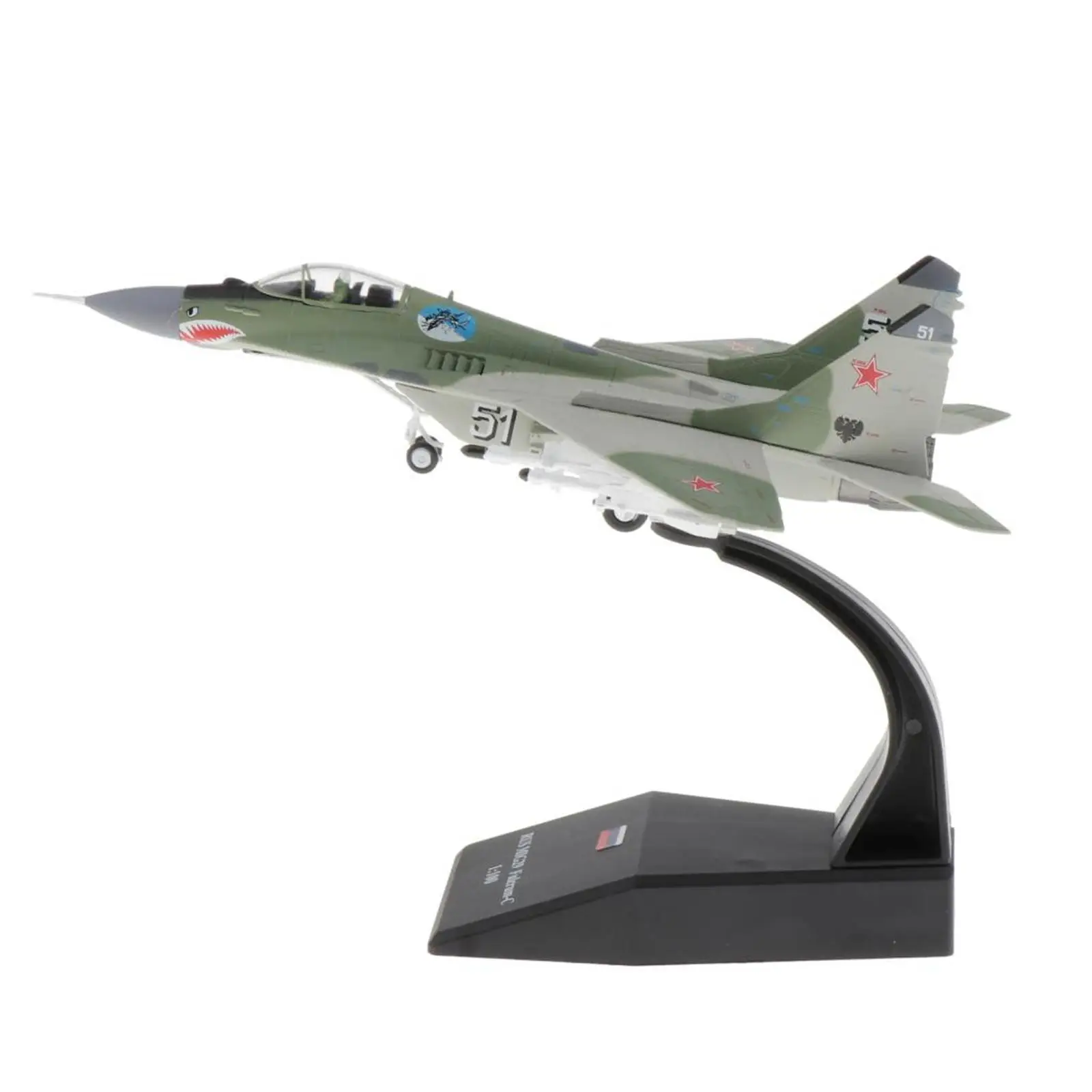 1:100 Scale MIG-29 Fighter Model - Diecast Aircraft Plane Replica - Mini Home