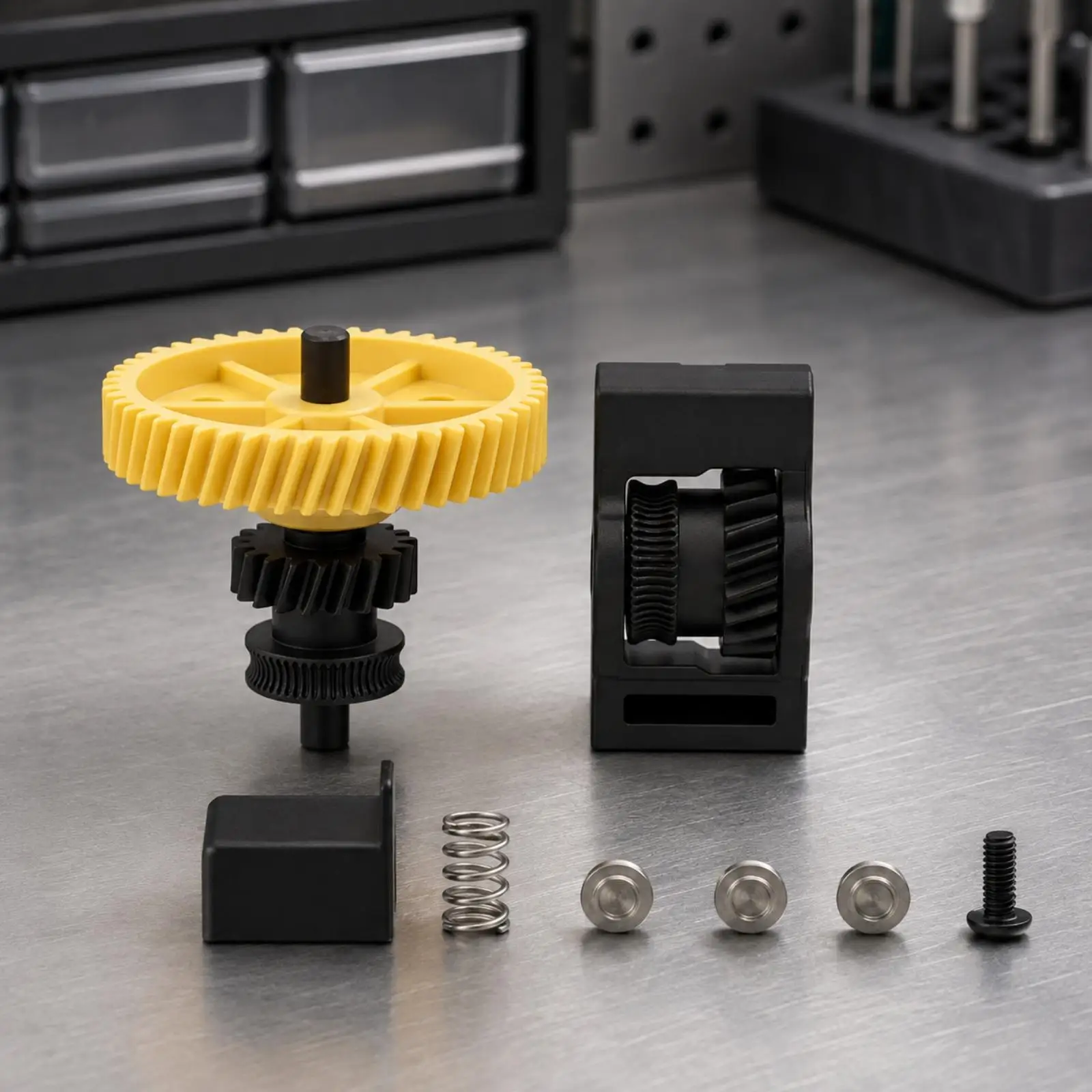 3D Printer Part Long-Lasting P2S Extruder Replacement Gear Kit 3D Printer Extruder Gear Replacement Kit Wear-Resistant