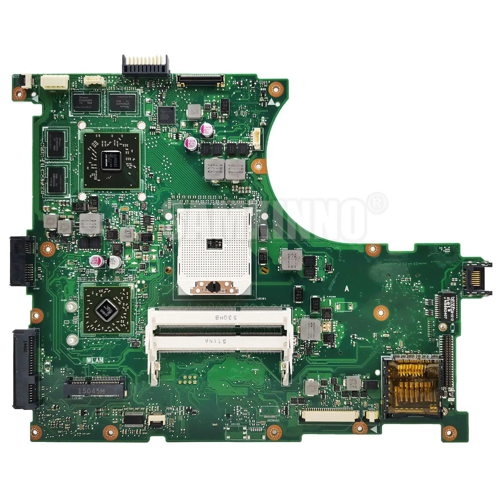 N56DY Laptop Motherboard For Asus N56D N56DP N56DY R501DY N56DYA 60-NQOMB1002-C03 Mainboard AMD 216-0834065 100% Test