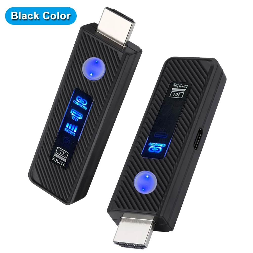60m Wireless HDMI Video Transmitter and Receiver Extender kit TV Stick Dongle Adapter For PC Camera Laptop Projector Monitor TV image 3