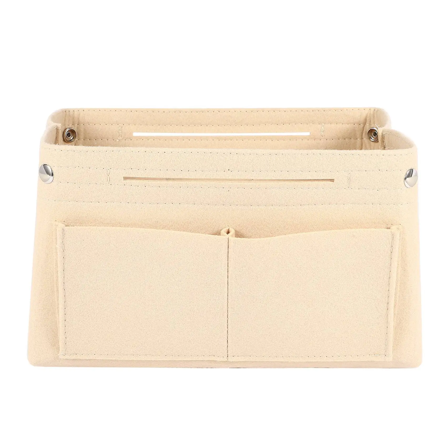 ABKL-Sac intérieur en tissu feutré pour femmes, s'adapte à un sac à main, multi-poches, sacs à cosmétiques, rangement, organisateur d'objets personnels
