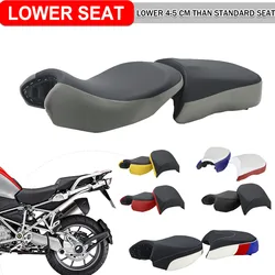 Front Rear Lower Height Seat Pillion Cushion For BMW R1200GS R1250GS ADV LC R1200 R1250GSA Motorcycle Leather Saddle Seat Cover