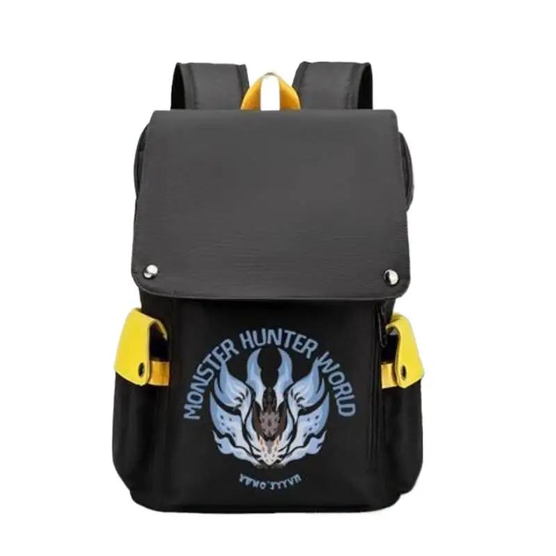 Monster Hunter Wilds Backpack Men Women Nata Rathian Backpack  Shoulder Bag Large-Capacity Travel and Business Double mochila