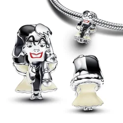 2024 Halloween New Villains Cruella Devil Charm Fit Original Bracelet DIY Women Jewelry Gift Cartoon Charms Beads