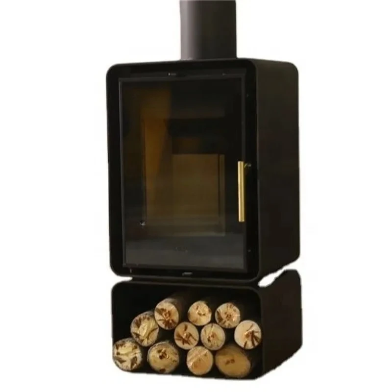 Hot Sale Tiny Wood Fireplace Indoor Easy Clean Steel Vermiculite Board Log Cabin Small Wood Burning Stove