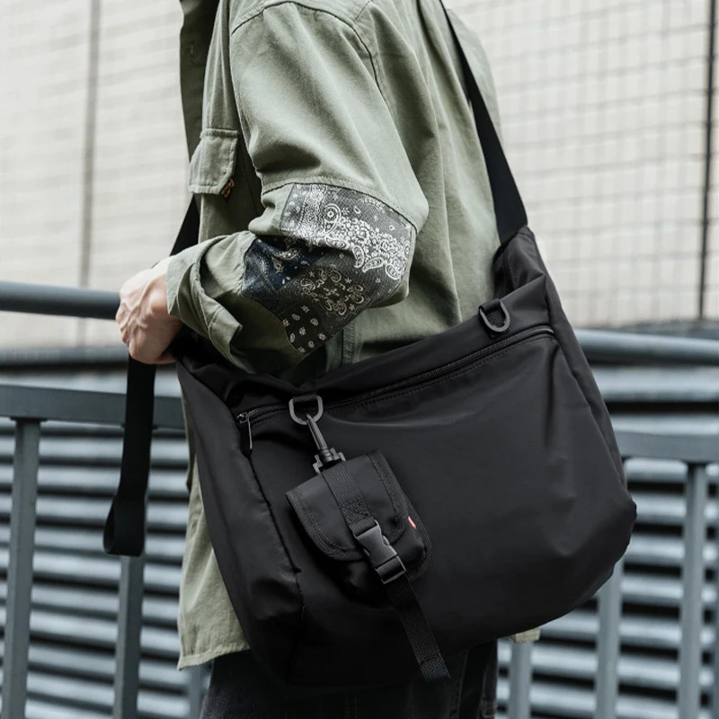 Men Crossbody Bag Oxford Cloth Shoulder Bag Korean Multifunctional Bag Leisure Postman Bag Work Clothes Messenger Bag