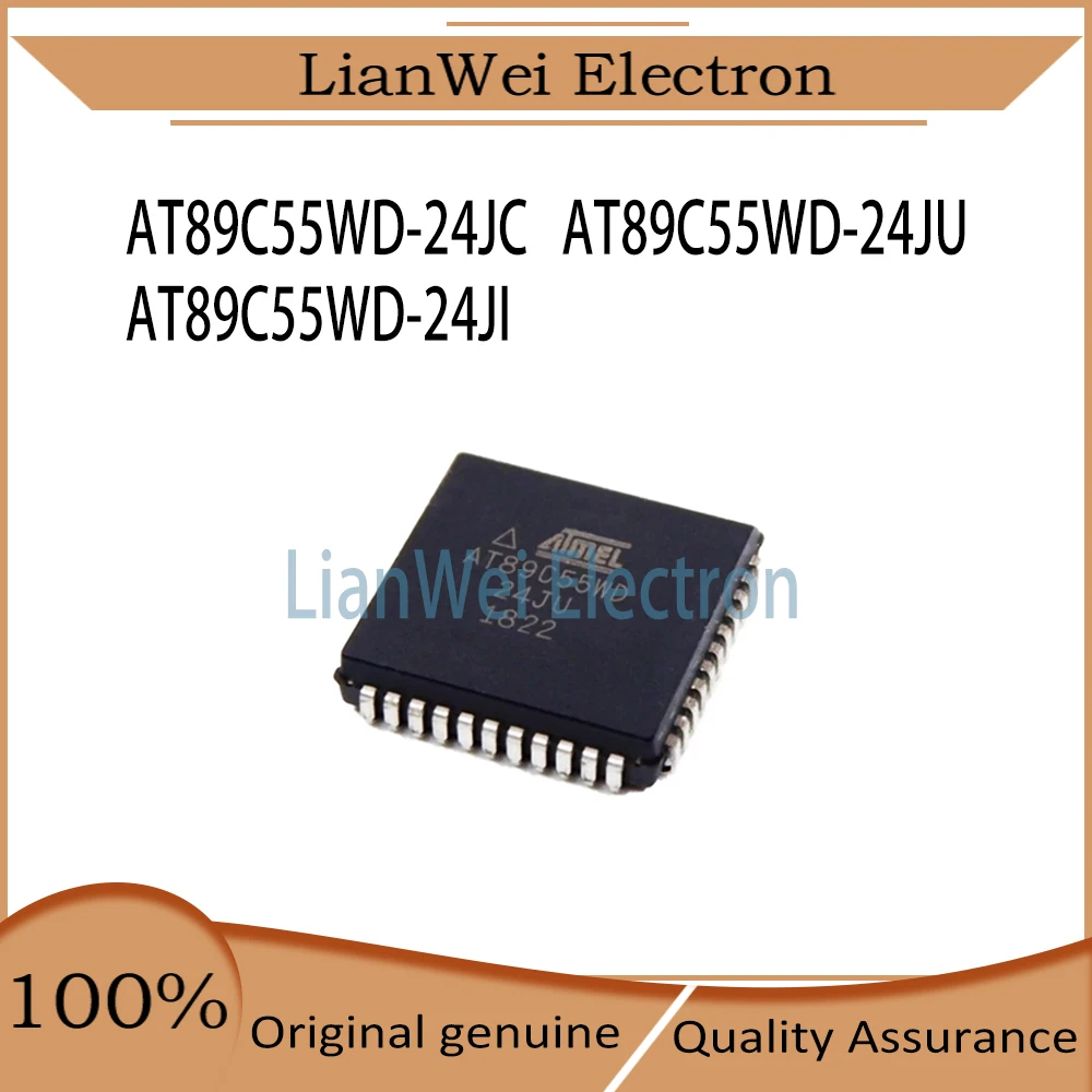 AT89C55WD AT89C55 AT89C55WD-24JC AT89C55WD-24JU AT89C55WD-24JI AT89 IC Chipset PLCC-44