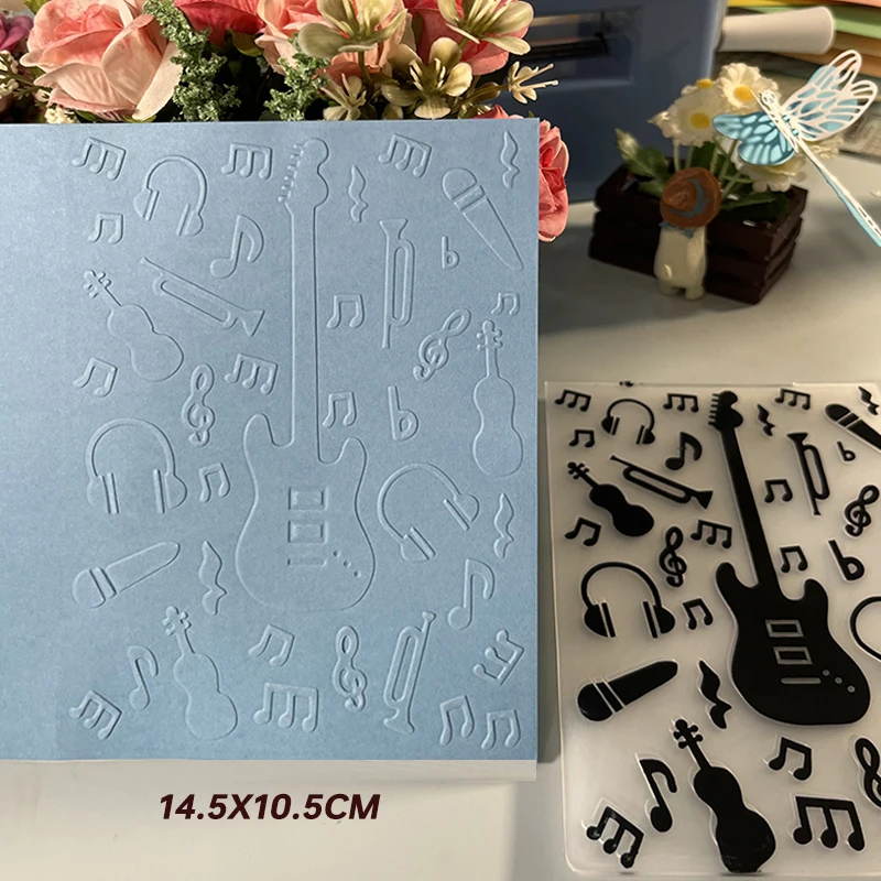 DUOFEN Crafts plastic embossing folder collection 6 paper embossing tool flower mold Christmas Birthday New Year day teacher day