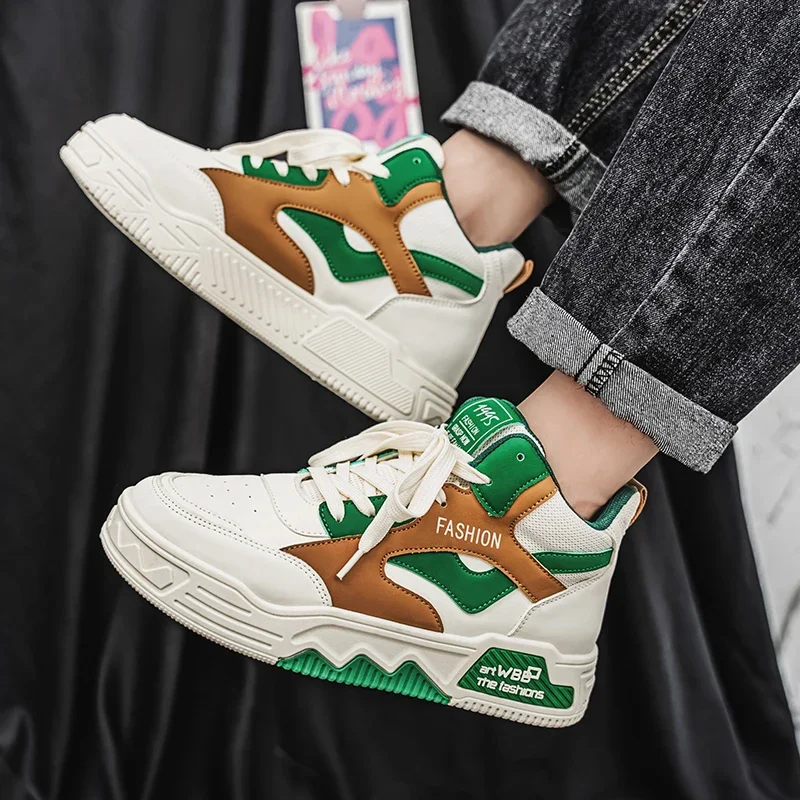 

Винтажные вулканизированные повседневные модные кроссовки в Корейском стиле, женские теннисные кроссовки на плоской подошве, спортивная обувь на платформе для мужчин и женщин, белого цвета, 2024
