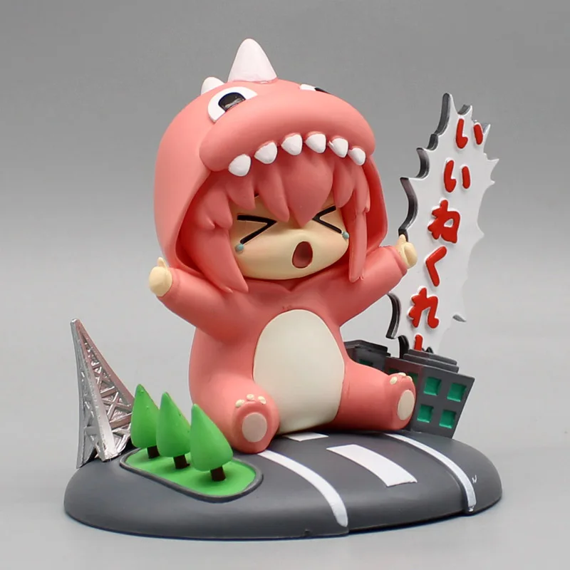 10cm BOCCHI THE ROCK Figure Gotoh Hitori Figures Cute Dinosaur Suit Girl Anime Figurine Pvc Statue Model Doll Ornament Toys Gift