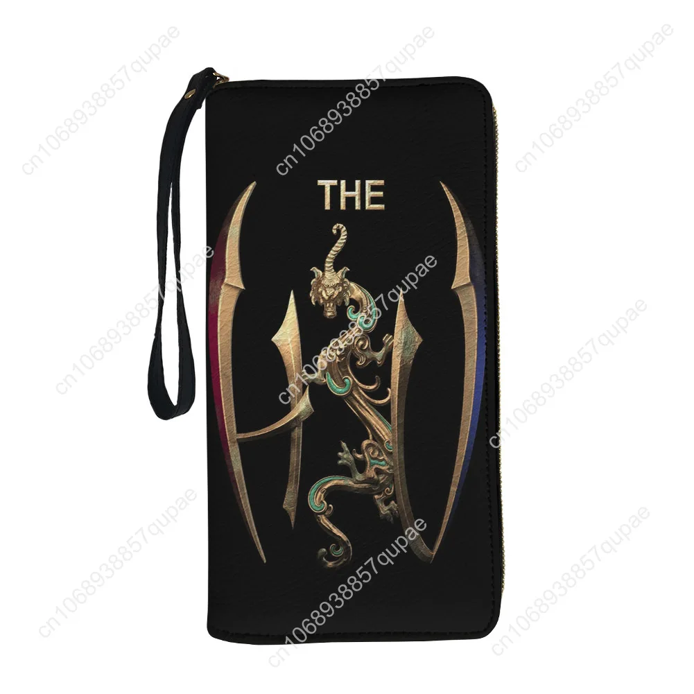 The Hu band Snow Red Hun Rock Band Totem Custom Wallet Purse Mens Womens Zipper Long Wallets Double Print  Portable Wallet Bag