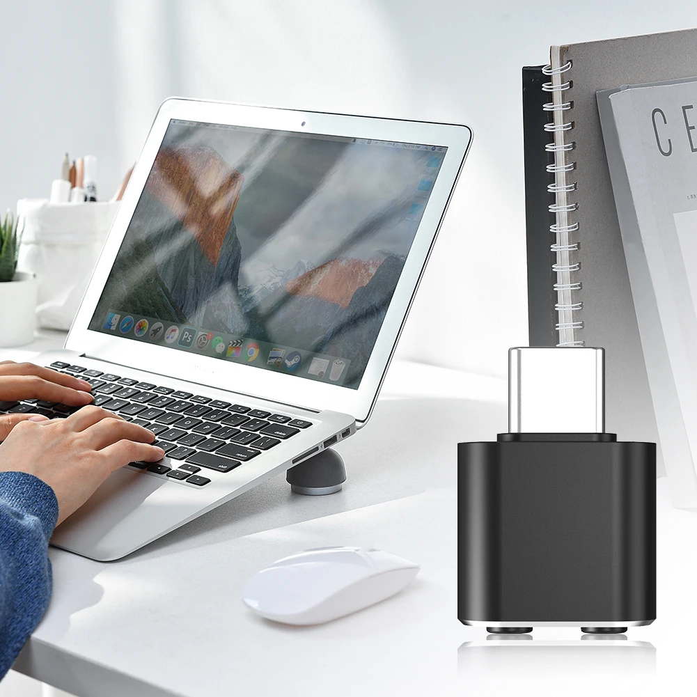 

USB C Metal Mouse Mover 3 Jiggle Modes Undetectable Automatic Wiggler Driver-Free Mouse Moving Device Keep Computer/Laptop Awake