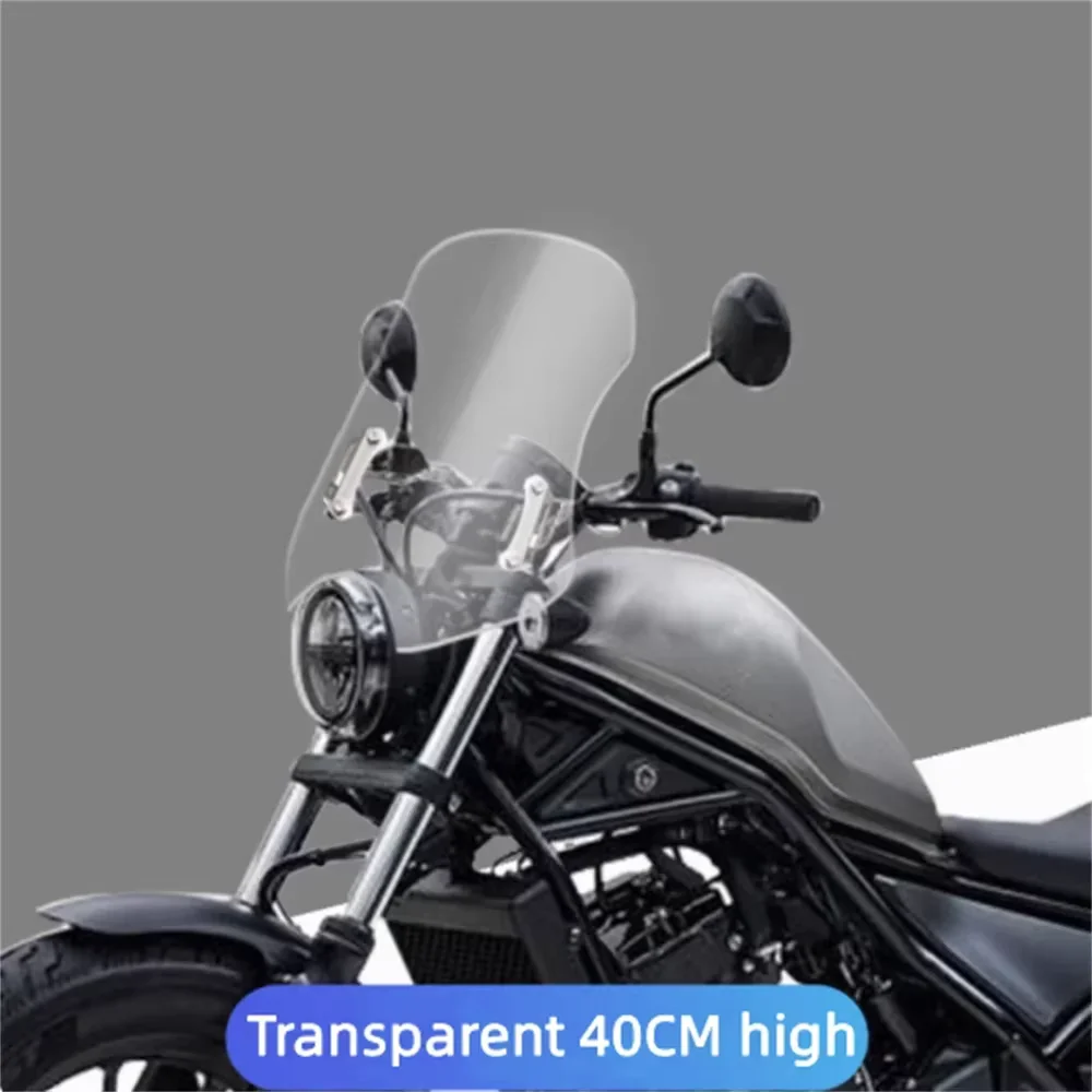 【Good quality】For Honda CM300 CM500 modified windshield accessories front windshield windshield chest plate rain shield