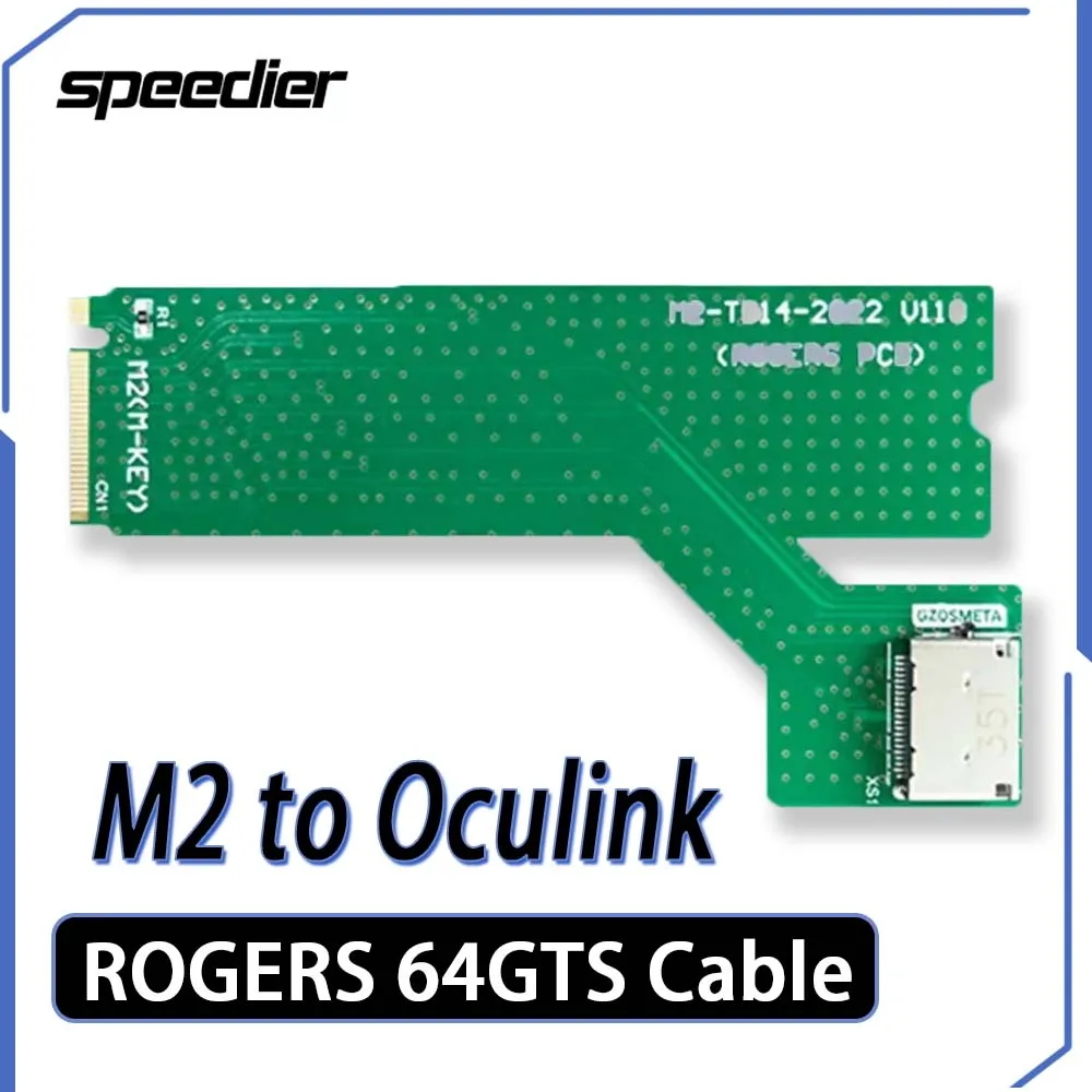 M.2 To Oculink Graphics Dock PCIe4.0*4 Gen4 Full Speed 64GTS Cable for Thinkbook 14+16+ Laptop External Placa De Video Adapter