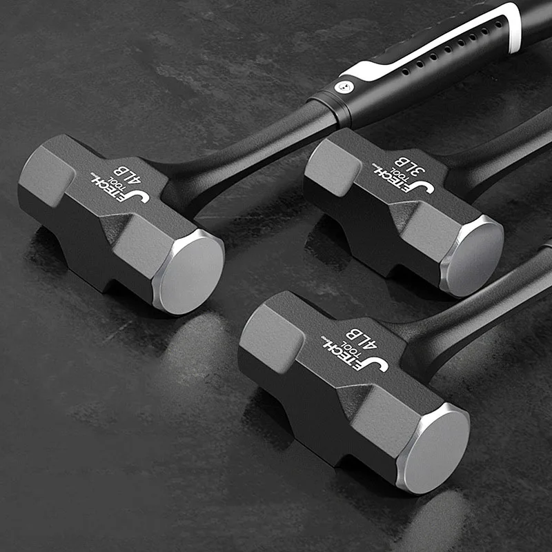 O50 High Carbon Steel Hammer Head Professional Electrician Carpentry Work Tools Heavy Hand Hammer Octagonal Hammer