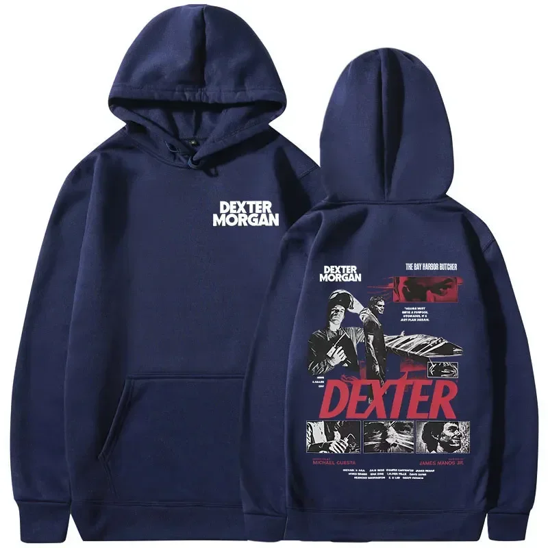 Customization TV Play Dexter Morgan Graphic Hoodies Men's Women Clothing Casual Vintage Hooded Sweatshirts Fashion Gothic Oversi