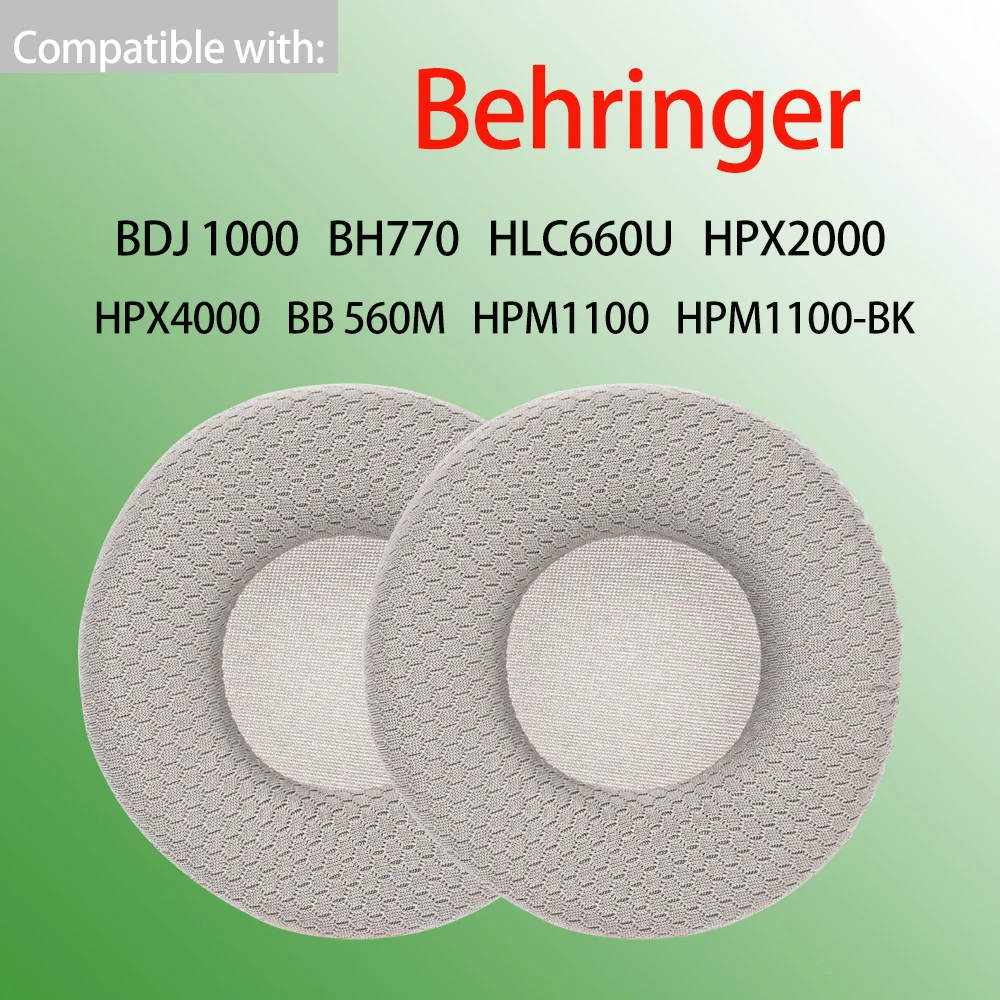 BDJ1000 BH770 Earpads for Behringer HLC660U HPX2000 HPX4000 Headphones BB 560M HPM1100-BK Ear Cushions Replacement Headset Pads
