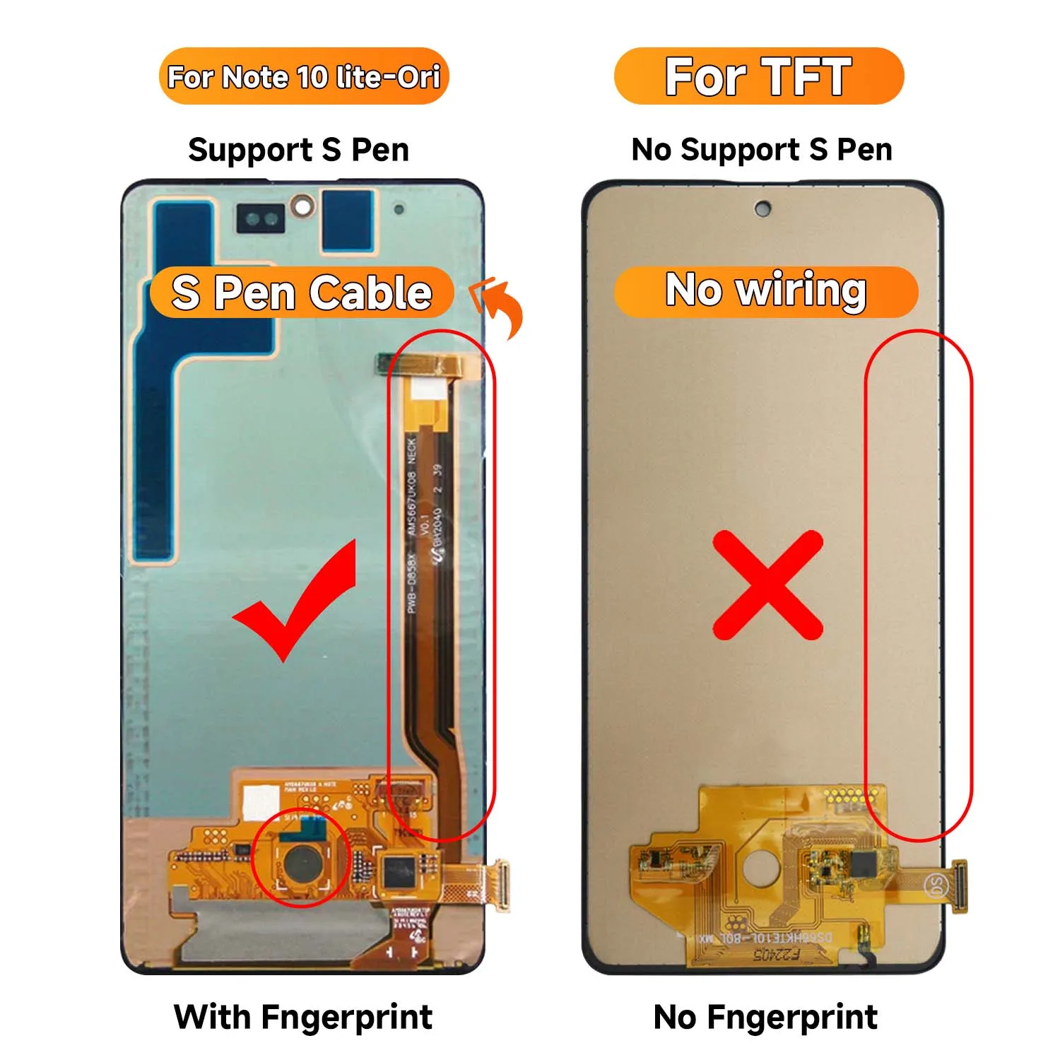 TFT Display Screen for Samsung Galaxy Note 10 Lite Lcd Display With Touch Screen Digitizer Parts For Samsung N770 N770F/DS/DSM