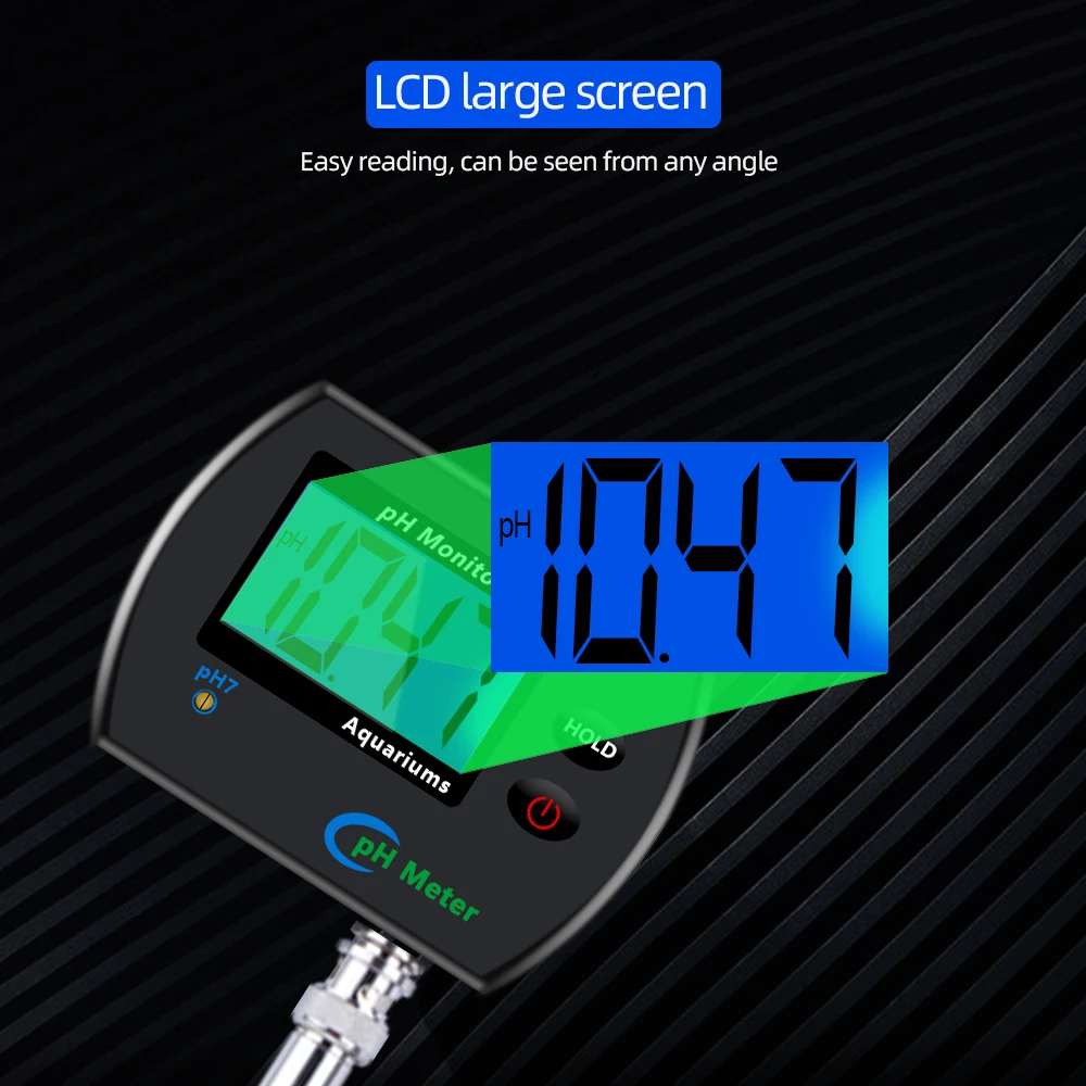 Digital Ph Meter Aquarium Drinking Water Online PH Monitor Professional Accurate Water Quality Tester Multi-Parameter EU Plug